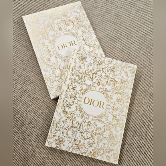 NIB Dior Elegant Gold and White Notebook In Box - Picture 1 of 9